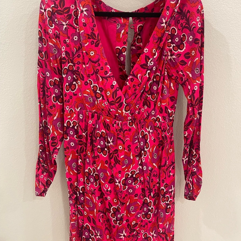 Anthropologie Floral Pink Dress
